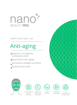 Nano Beauty Pro: Mască de față cu Nanofibre cu efect Anti-Aging