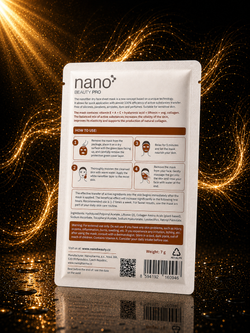 Nano Beauty Pro: Mască de față cu nanofibre și colagen cu efect intensiv de lifting