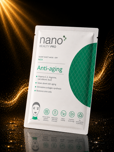 Nano Beauty Pro: Mască cu Nanofibre cu efect Anti-Aging pentru zona gâtului