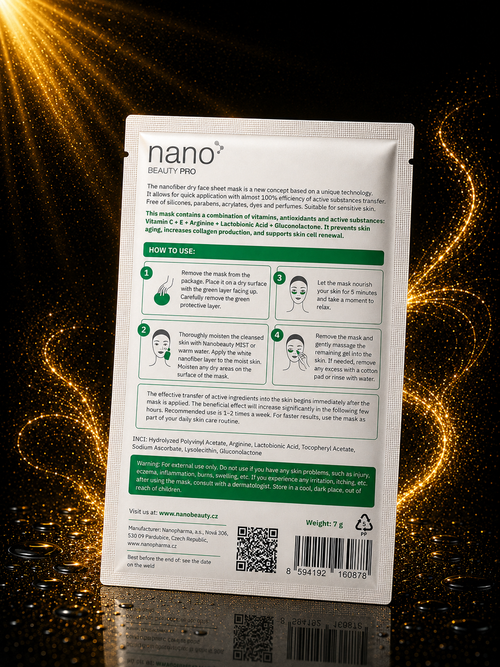 Nano Beauty Pro: Mască cu Nanofibre pentru ochi cu efect anti-aging